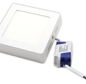 LUMINARIA DE APLICAR A LED CUADRADA BLANCA 8W LUZ CALIDA - TBCIN