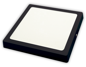 LUMINARIA DE APLICAR A LED CUADRADA NEGRA MATE 20W LUZ DIA - TBCIN