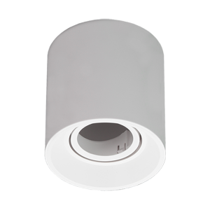 SPOT DE APLICAR PARA DICROICA REDONDO POLICARBONATO - BLANCO - TBCIN
