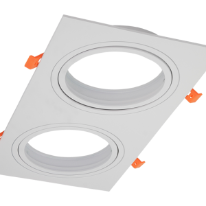 SPOT DE EMBUTIR PARA AR111 METAL - COLOR BLANCO - PARA 2 LAMPARAS TBCIN