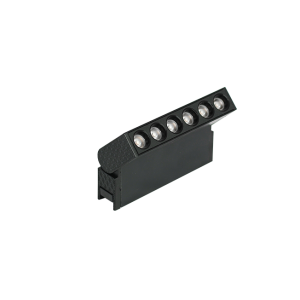 RIELES MAGNETICOS 48V LUXTRACK MODULO FOCAL ORIENTABLE - 6W - LUZ CÁLIDA - COLOR NEGRO   TBCIN